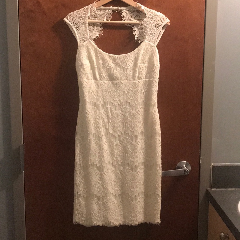Cache White lace dress